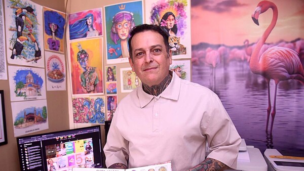 Grillo Benítez El arte de ilustrar la chipa