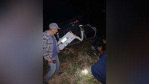 Vuelco de vehículo deja un herido en Edelira
