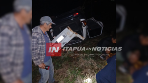 ACCIDENTE DE TRÁNSITO CON VUELCO DE VEHÍCULO EN EDELIRA DEJA UN LESIONADO