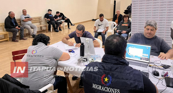 EXITOSA ATENCIÓN DEL MIGRA MÓVIL EN CAMBYRETÁ