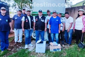 Gobernación de Amambay administración Juancho Acosta entrega tanque y motor para restablecer servicio de agua en Romero Kué - El Nordestino