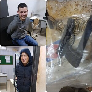 Dos detenidos con armas y dinero recuperado tras asalto a estación de servicio en Norma Luisa