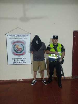 Detienen a hombre con antecedentes por hurto en pleno centro de Encarnación