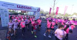 La Nación / “Corremos juntos, vencemos juntos”: una marea rosa por la vida en Parque Ñu Guazú