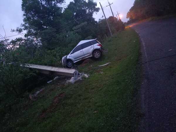 Un accidente y varios detenidos informó la policía de Guairá