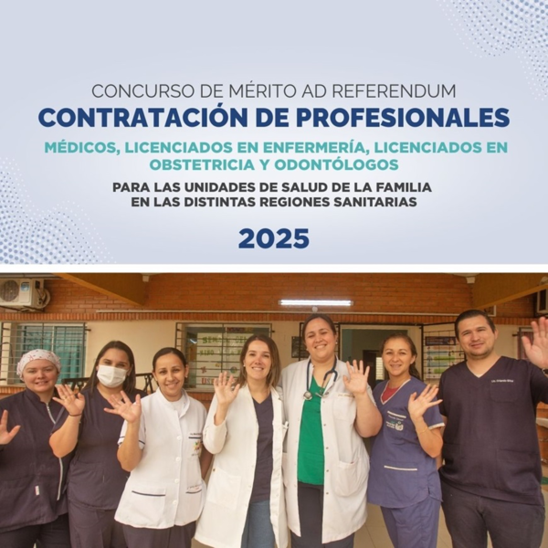 Salud Pública ajusta calendario del concurso de méritos para profesionales sanitarios