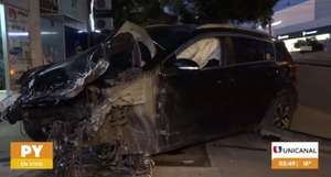 Violento choque en viaducto de República Argentina: conductor se negó al alcotest | Unicanal