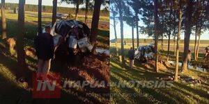 APARATOSO ACCIDENTE DEJÓ LESIONADOS EN CNEL. BOGADO 