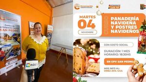 Llegan los cursos de panadería y postres navideños al barrio San Pedro
