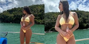Popular / (GALERÍA) ¡Ndetavyonde! La exdoña del "Búfalo" Ovelar peló todos sus encantos en Brasil