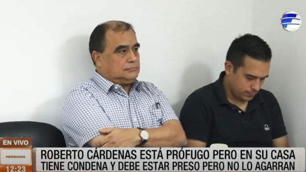 Roberto Cárdenas está prófugo, pero en su vivienda