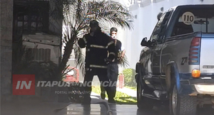 INCENDIO EN VIVIENDA EN EL CENTRO DE ENCARNACIÓN DEJÓ DAÑOS MATERIALES