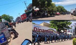 Comerciantes se enfrentaron a inspectores en Coronel Oviedo – Prensa 5