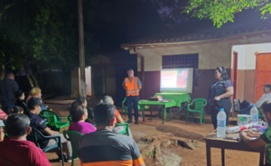 Reunión con vecinos de Juan E. O’Leary mientras avanza obra vial