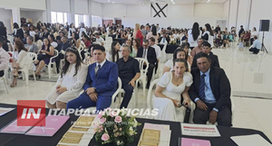 «PARAGUAY SE CASA»: 150 PAREJAS CONTRAJERON MATRIMONIO EN ENCARNACIÓN