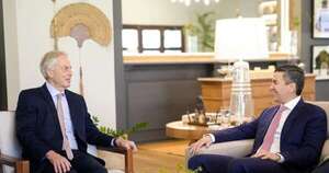 La Nación / Peña se reunió con el exprimer ministro del Reino Unido, Tony Blair