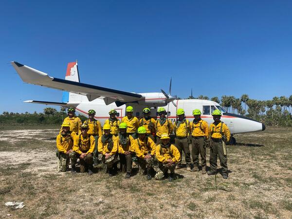 Bahía Negra: sospechan que foco de incendio ingresó desde territorio boliviano