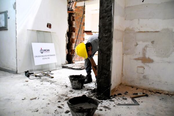Avanzan obras en el Instituto Nacional del Cáncer