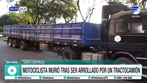 Motociclista fallece tras ser arrollado por un camión en San Lorenzo