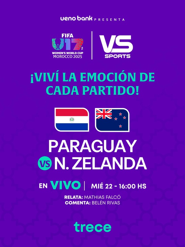 Mundial Sub 17 Femenino: ¡El Trece transmitirá Paraguay vs. Nueva Zelanda! - trece