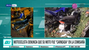 Trabajador denuncia que su moto fue ''carneada'' en la Comisaría de Mariano Roque Alonso