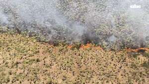 Video: incendio forestal en Bahía Negra registra 21 focos activos  - Nacionales - ABC Color