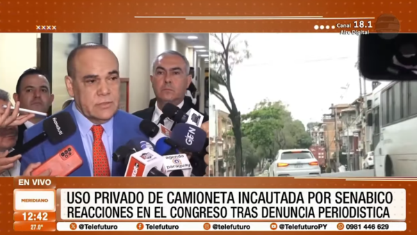 Reacciones en el Congreso por uso privado de camioneta incautada