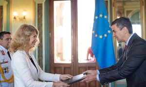 Nueva embajadora de la Unión Europea presenta credenciales al presidente Peña - OviedoPress