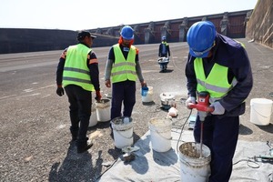 Culminan trabajos de mantenimiento en el canal izquierdo del vertedero de Itaipú - ADN Digital