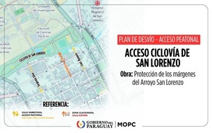 Anuncian retiro del puente metálico y accesos alternativos en la ciclovía de San Lorenzo