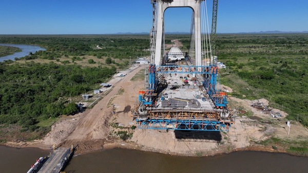 Puente entre Carmelo Peralta y Porto Murtinho avanza hacia su finalización - ADN Digital