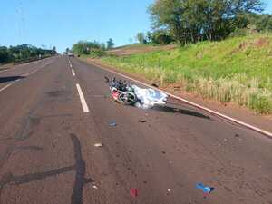 FALLECE MOTOCICLISTA TRAS CHOQUE FRONTAL CON UN CAMIÓN EN NARANJITO 