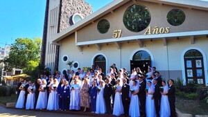 CDE: 28 parejas sellan su amor en un emotivo casamiento comunitario