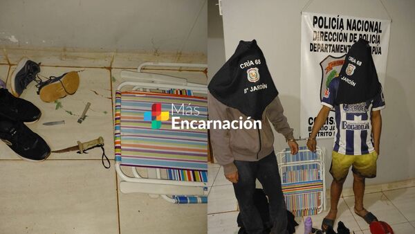 Aprehenden a dos jóvenes con objetos sup. hurtados en Cambyretá