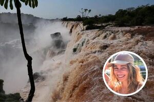 Popular / (VIDEO) Emilia Clarke, la madre de dragones de "Game of Thrones", visitó las Cataratas del Iguazú