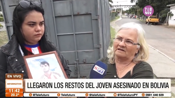 Llegaron los restos de joven asesinado en Bolivia