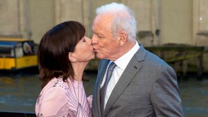 Anthony Hopkins y Stella Arroyave El amor detrás de la pantalla grande
