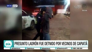 Presunto ladrón detenido por vecinos de Capiatá