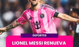 Lionel Messi renueva con Inter Miami por tres temporadas más.