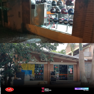 DELINCUENTES VIOLENTAN BLÍNDEX DE LOCAL COMERCIAL EN ENCARNACIÓN - «TVS DIGITAL»