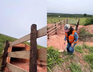 Titular del MOPC inaugura pequeño túnel para vacas en ruta de Curuguaty