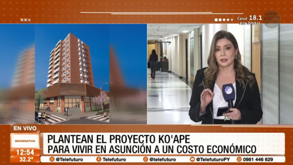 Plantean el proyecto Ko'ape para vivir en Asunción a un costo económico