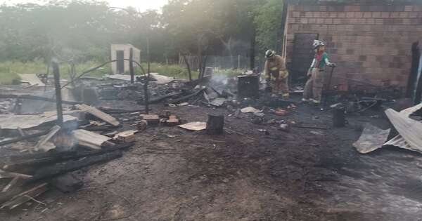 La Nación / Voraz incendio de una vivienda acaba con la vida de un octogenario en Ypacaraí