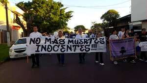 Marchan por la paz y la seguridad en Pedro Juan Caballero - Nacionales - ABC Color