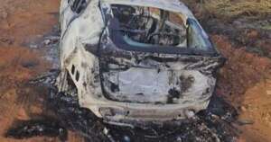 La Nación / Vehículo incinerado estaría ligado con fatal ataque a comerciante en Amambay