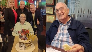 Rafael Rojas Doria cumplió 94 años y lo celebró con su familia