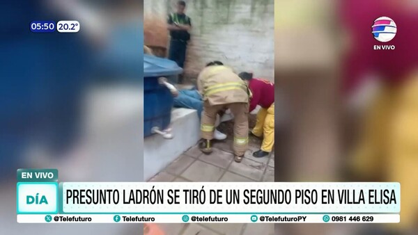 Presunto ladrón se lanzó del segundo piso al ser descubierto