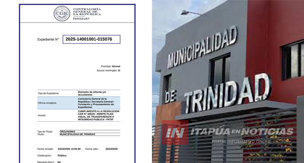 TRINIDAD CUMPLE CON LOS REQUERIMIENTOS DE CONTRALORÍA EN EL PLAN DE TRANSPARENCIA