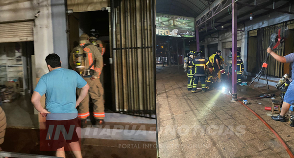 PRINCIPIO DE INCENDIO AFECTÓ A LOCAL EN EL CIRCUITO COMERCIAL
