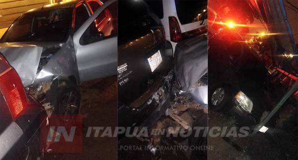 CONDUCTOR DETENIDO TRAS CHOCAR VEHÍCULOS ESTACIONADOS EN ENCARNACIÓN